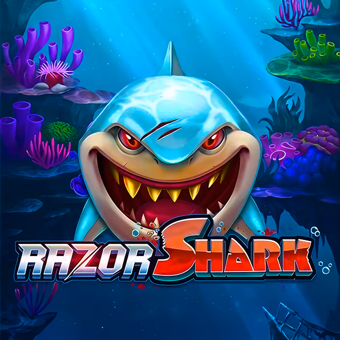 Razor Shark slot highlighting razor reveal features